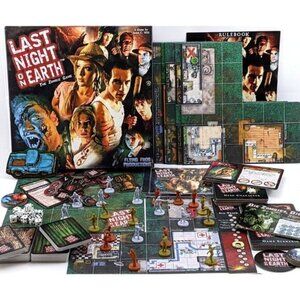 Last Night On Earth Zombie Horror Board Game Flying Frog 2007 Complete